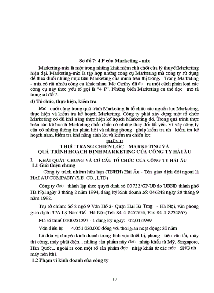 image for page Một số giải pháp nhằm hoàn thiện công tác hoạch định chiến lược marketing của công ty tnhh hải âu.