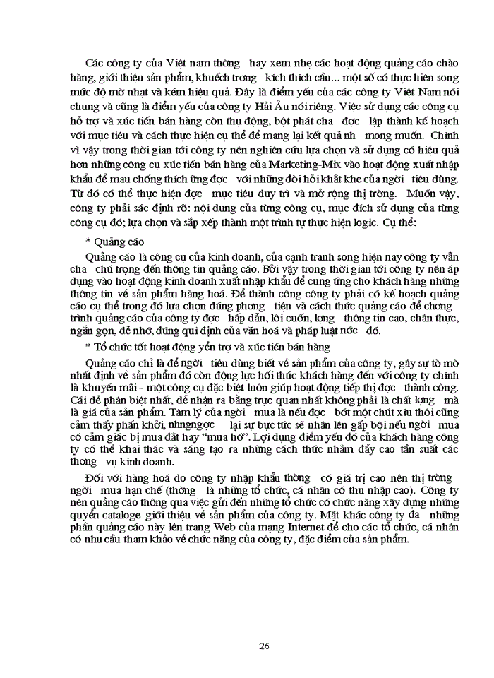 image for page Một số giải pháp nhằm hoàn thiện công tác hoạch định chiến lược marketing của công ty tnhh hải âu.