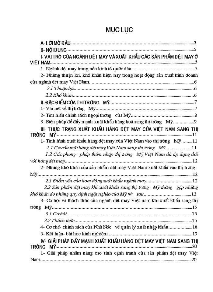 image for page Giải pháp đẩy mạnh xuất khẩu hàng dệt may việt nam sang thị trường mỹ