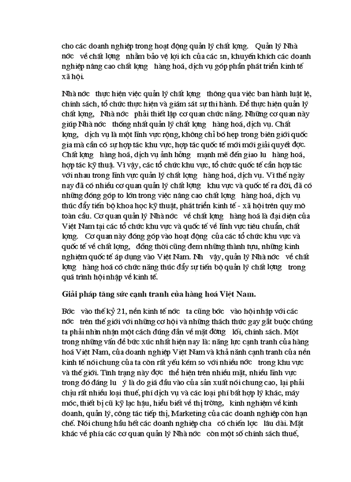 image for page Quản trị chất lượng –Nhân tố nâng cao khả năng cạnh tranh của hàng hoá Việt Nam khi tham gia AFTA-WTO