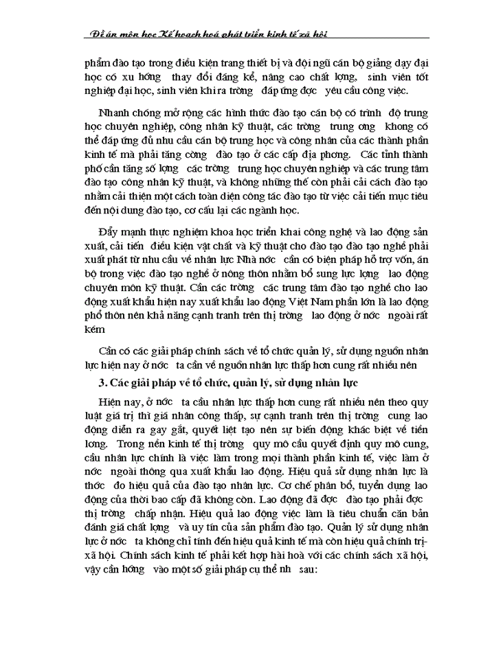 image for page Kế hoạch hoá phát triển nguồn nhân lực ở Việt Nam thời kỳ 2000- 2010 và các giải pháp thực hiện