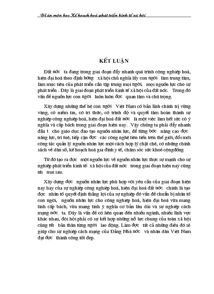 image for page Kế hoạch hoá phát triển nguồn nhân lực ở Việt Nam thời kỳ 2000- 2010 và các giải pháp thực hiện
