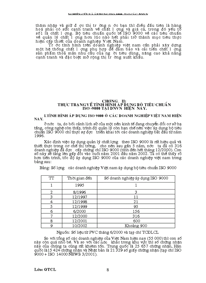 image for page Vấn đề nghiên cứu áp dụng bộ tiêu chuẩn iso 9000 tại các dnvn hiện nay