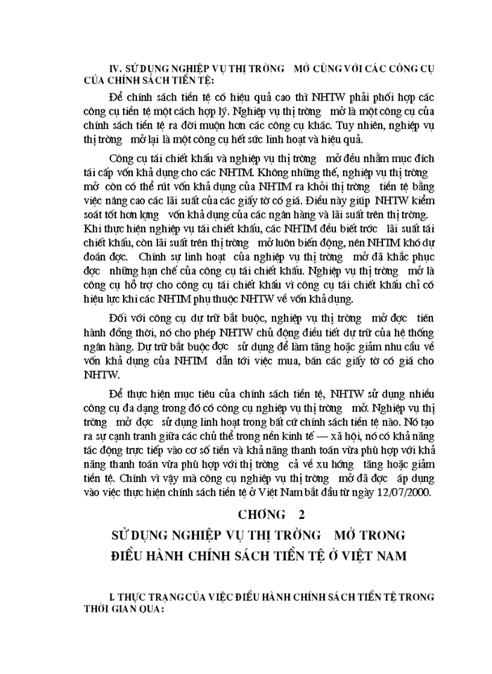 image for page Áp dụng nghiệp vụ thị trường mở trong thực hiện chính sách tiền tệ ở Việt Nam