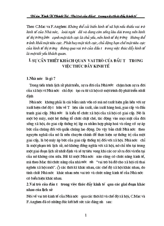 image for page Vai trò của đầu tư trong việc thức đẩy kinh tế