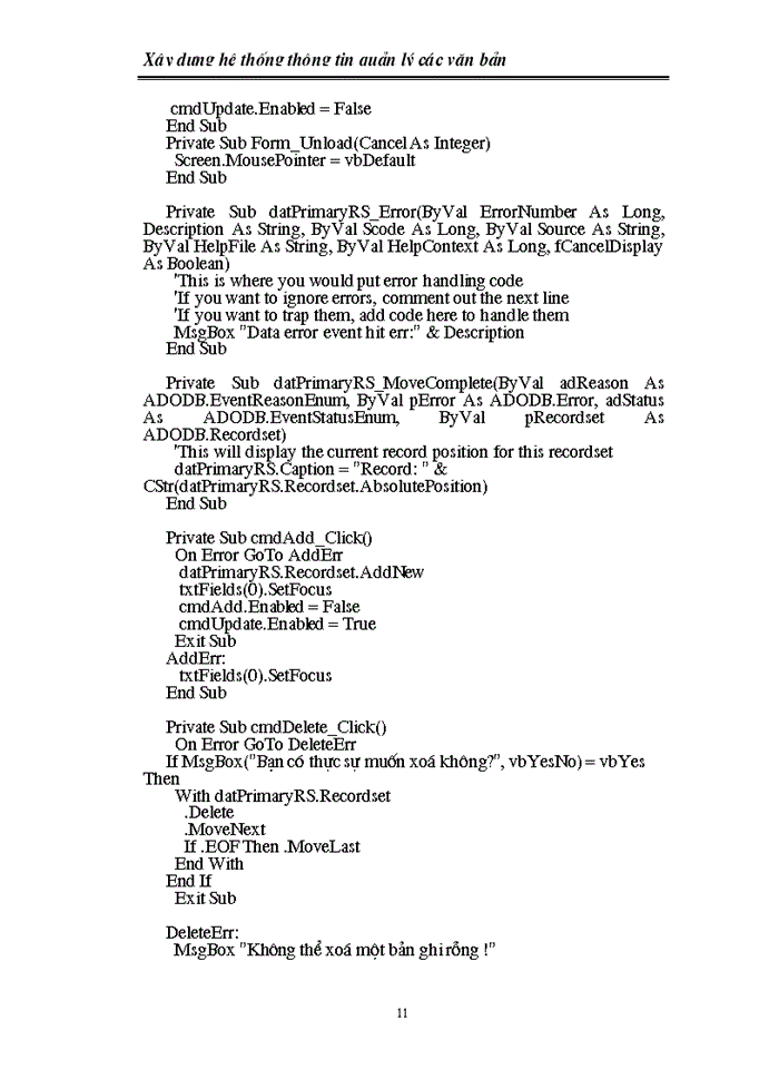 image for page Xây dựng hệ thống thông tin quản lý các văn bản đến và đi của khoa tin học kinh tế