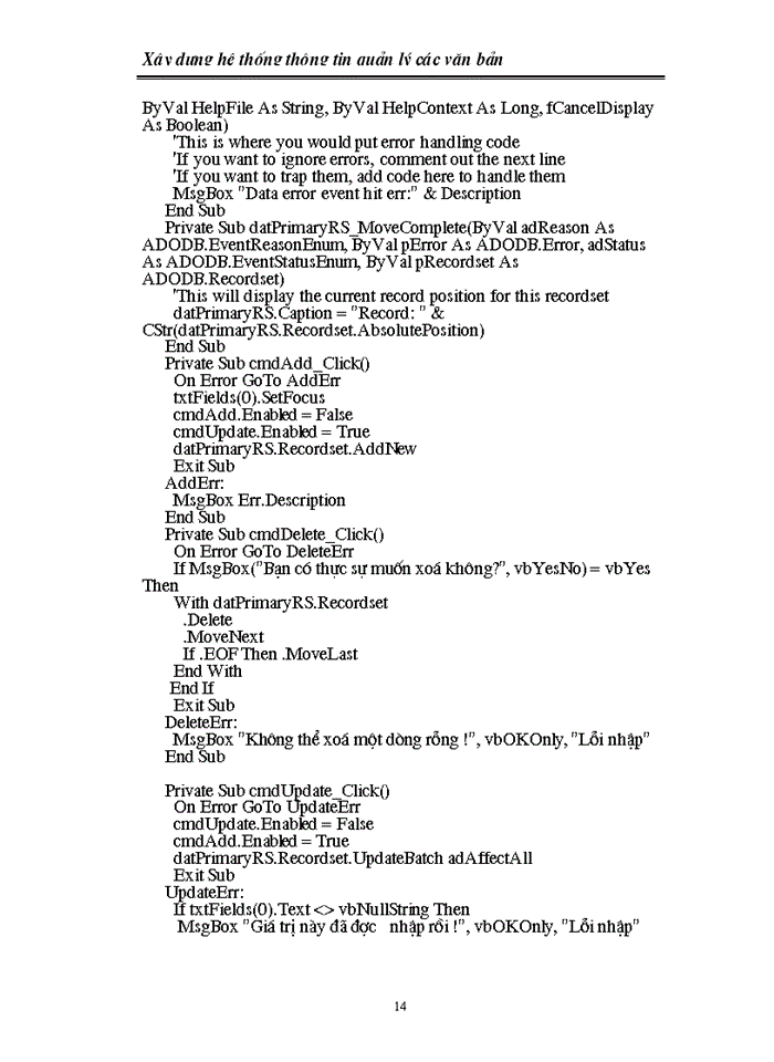 image for page Xây dựng hệ thống thông tin quản lý các văn bản đến và đi của khoa tin học kinh tế