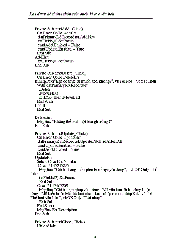 image for page Xây dựng hệ thống thông tin quản lý các văn bản đến và đi của khoa tin học kinh tế