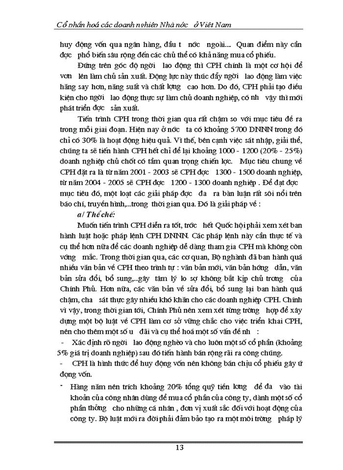 image for page Cổ phần hoá các doanh nghiệp Nhà nước ở Việt Nam