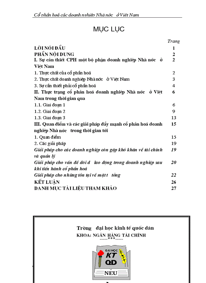 image for page Cổ phần hoá các doanh nghiệp Nhà nước ở Việt Nam