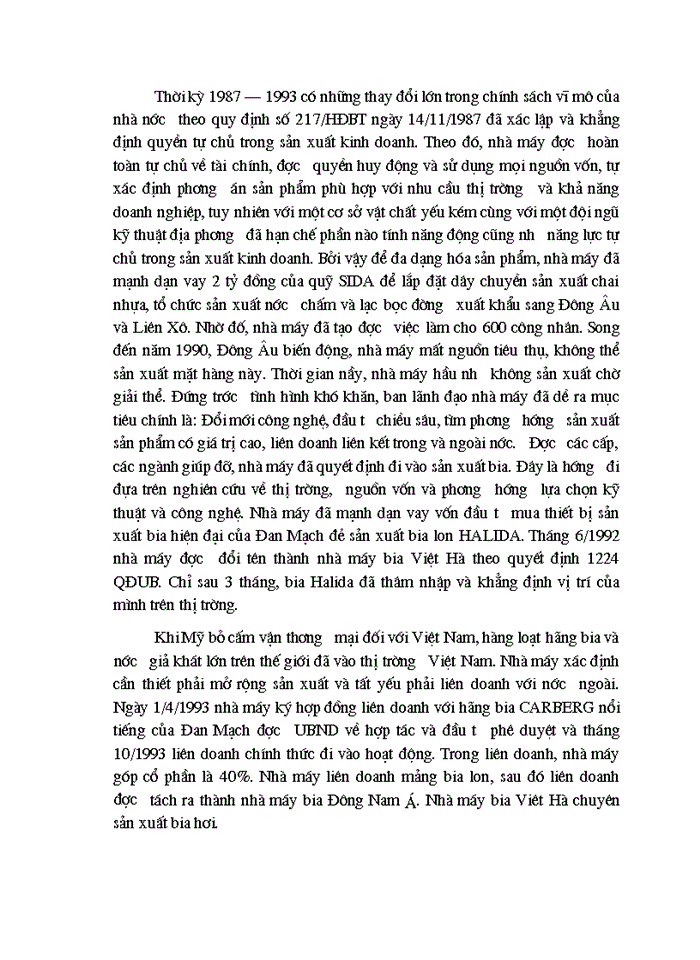 image for page Một số giải pháp nhằm nâng cao hiệu quả sử dụng  vốn tại công ty bia việt hà