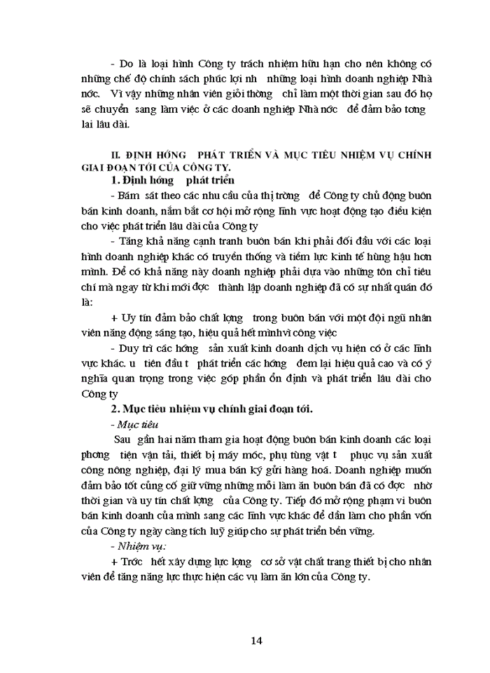 image for page Định hướng phát triển và mục tiêu nhiệm vụ chính giai đoạn tới của Công ty.
