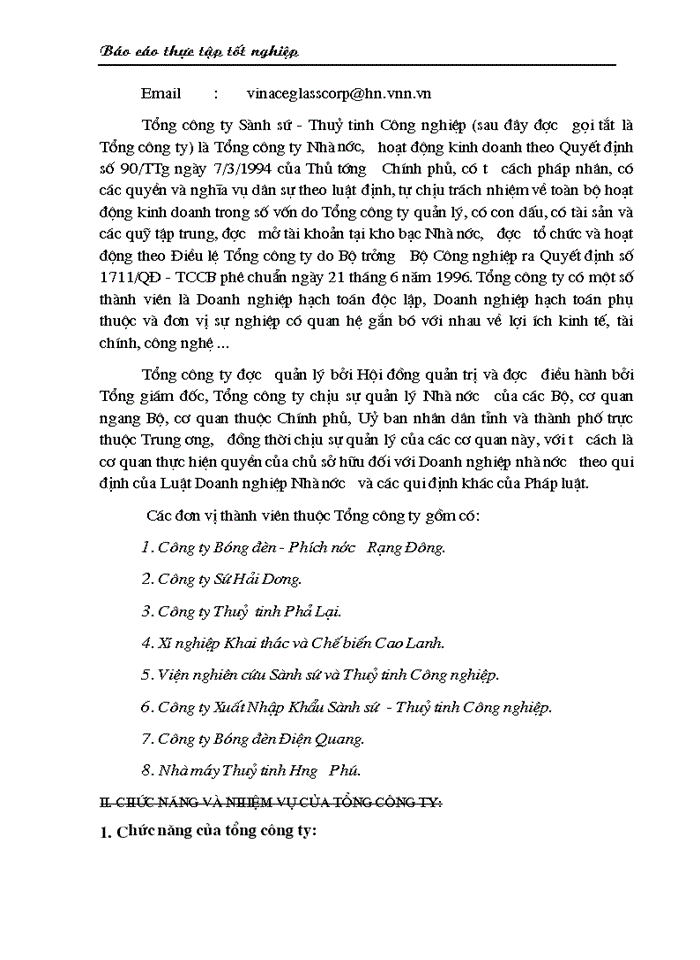 image for page Một số biện pháp nâng cao hiệu quả công tác Văn thư - Lưu trữ trong văn phòng Tổng công ty Sành sứ - Thuỷ tinh C ông nghiệp