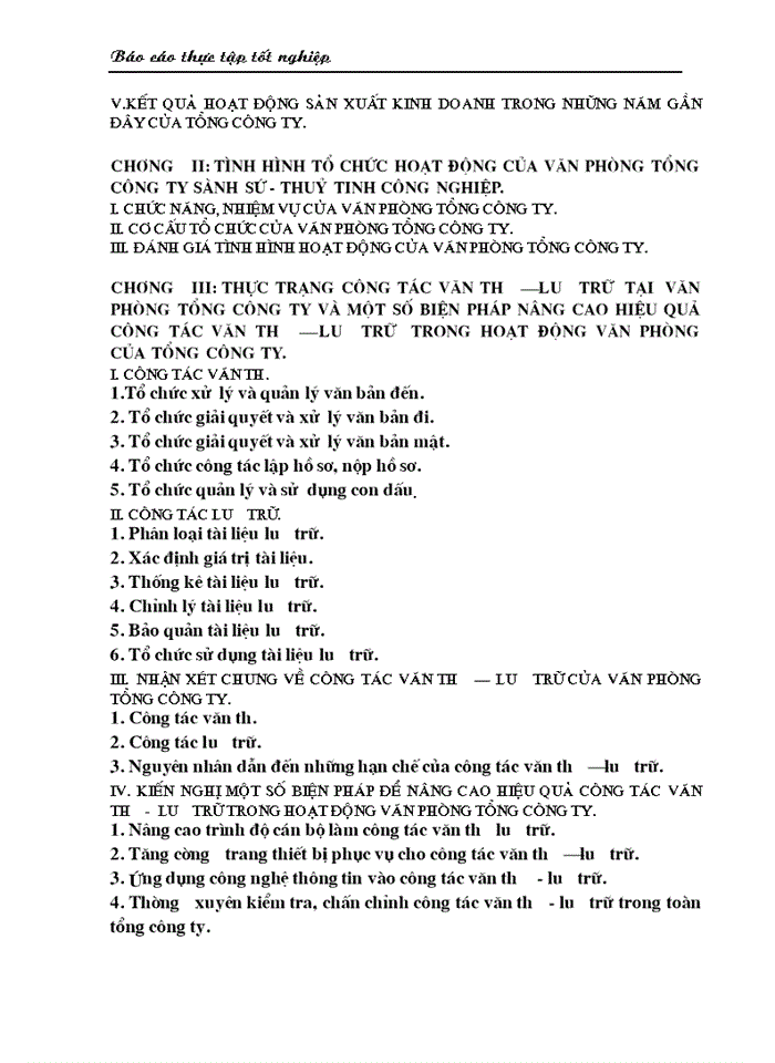 image for page Một số biện pháp nâng cao hiệu quả công tác Văn thư - Lưu trữ trong văn phòng Tổng công ty Sành sứ - Thuỷ tinh C ông nghiệp