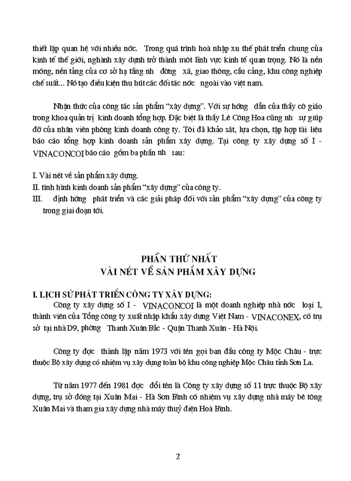 image for page Định hướng phát triển và các giải pháp đối với sản phẩm “xây dựng” của công ty trong giai đoạn tới.