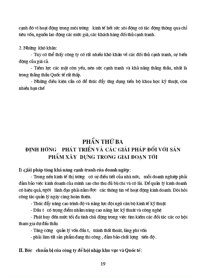 image for page Định hướng phát triển và các giải pháp đối với sản phẩm “xây dựng” của công ty trong giai đoạn tới.