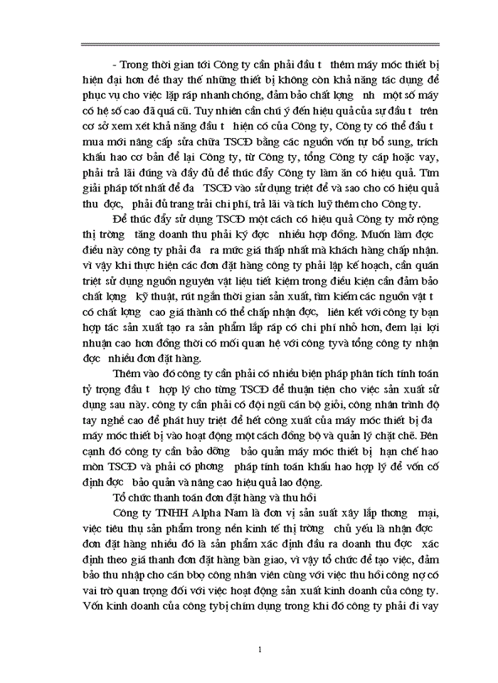 image for page Một số biện pháp nhằm nâng cao hiệu quả sử dụng vốn tại công ty Alpha Nam Nhà máy cơ khí thiết bị điện Alpha Nam