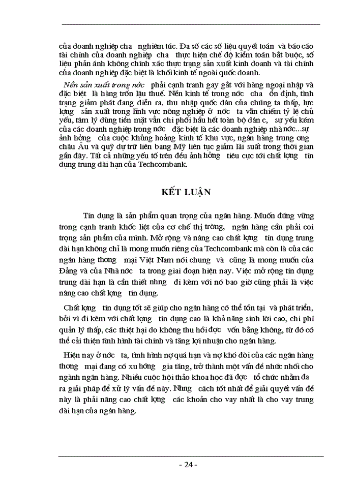 image for page Một số biện pháp nhằm mở rộng và nâng cao chất lượng tín dụng trung dài hạn tại ngân hàng thương mại cổ phần kỹ thương Hà Nội