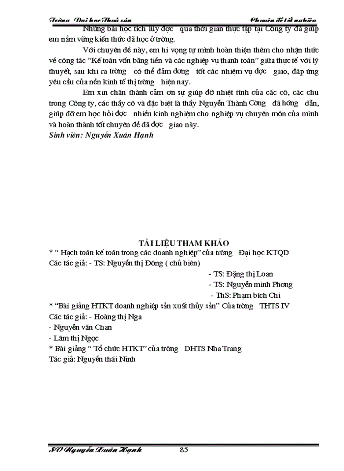 image for page Kế toán vốn bằng tiền và các nghiệp vụ thanh toán