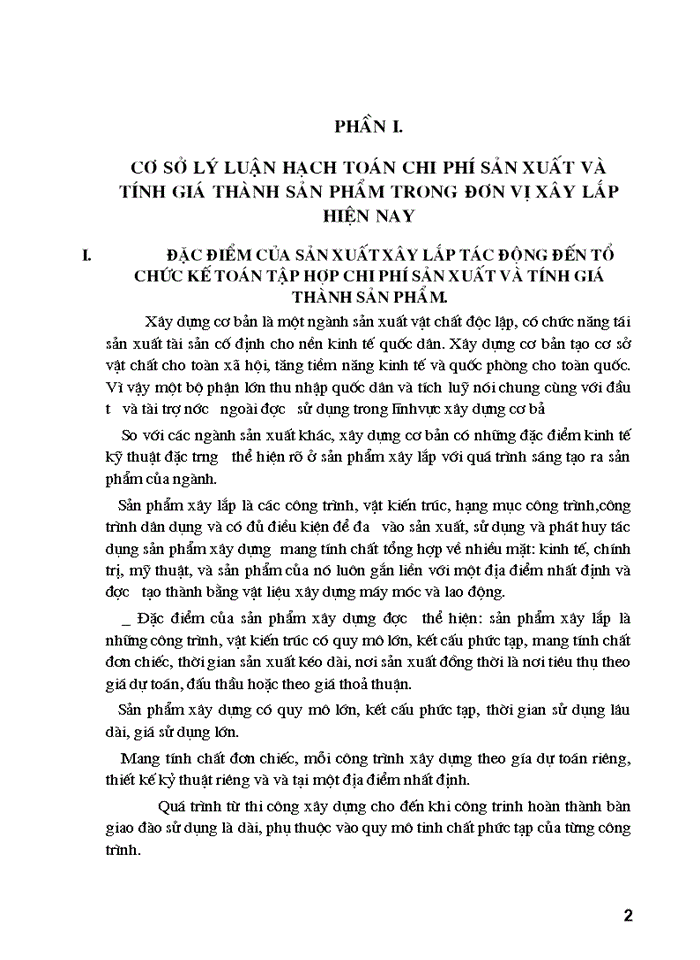 image for page Hạch toán chi phí sản xuất và tính giá thành  sản phẩm trong đơn vị xây lắp hiện nay