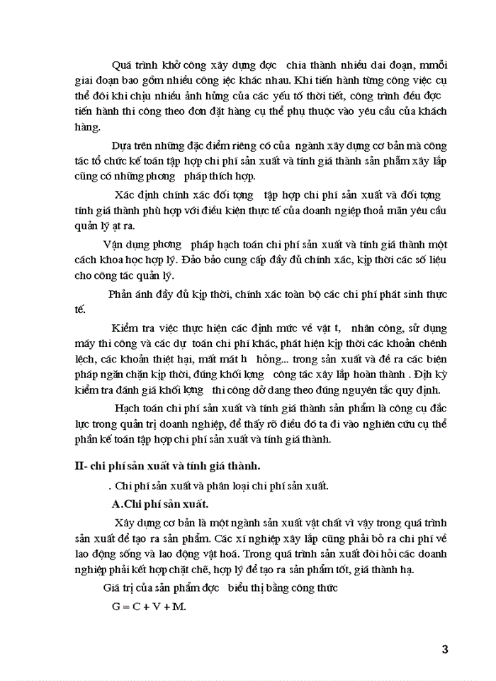 image for page Hạch toán chi phí sản xuất và tính giá thành  sản phẩm trong đơn vị xây lắp hiện nay