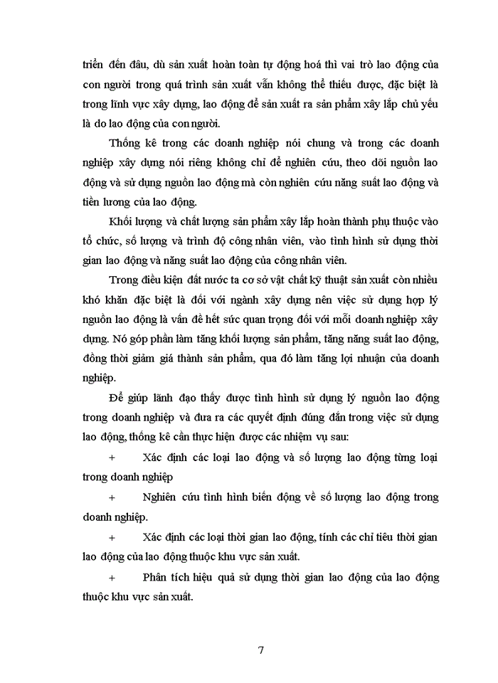 image for page Phân tích thống kê tình hình lao động- tiền lương ở Xí nghiệp Xây dựng số 7 Công ty Xây dựng Công nghiệp Hà Nội