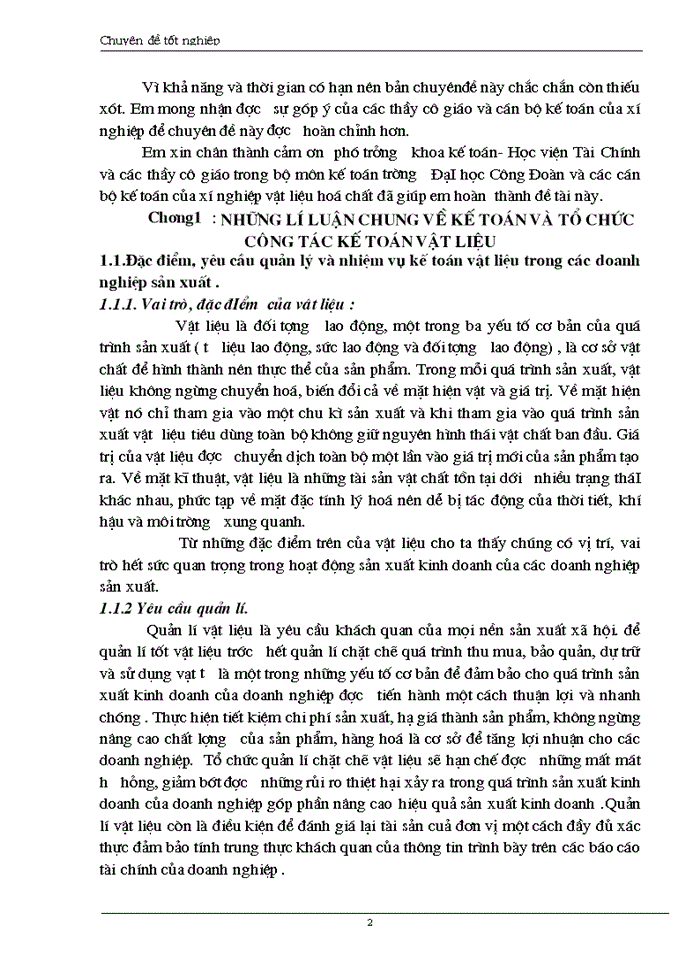 image for page Một số giải pháp nhằm góp phần không ngừng tăng cường công tác kế toán nói chung và công tác kế toán nguyên vật liệu nói riêng tại xí nghiệp hoá chất elinco- Bộ quốc phòng