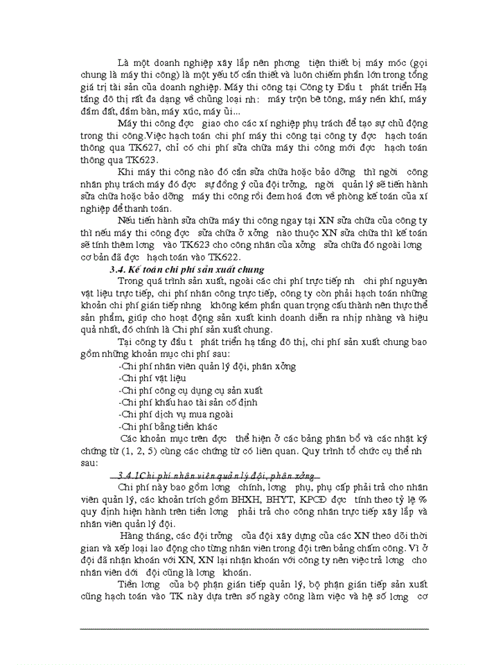 image for page Hoàn thiện công tác hạch toán chi phí sản xuất và tính giá thành sản phẩm tại Công ty Đầu tư phát triển hạ tầng đô thị