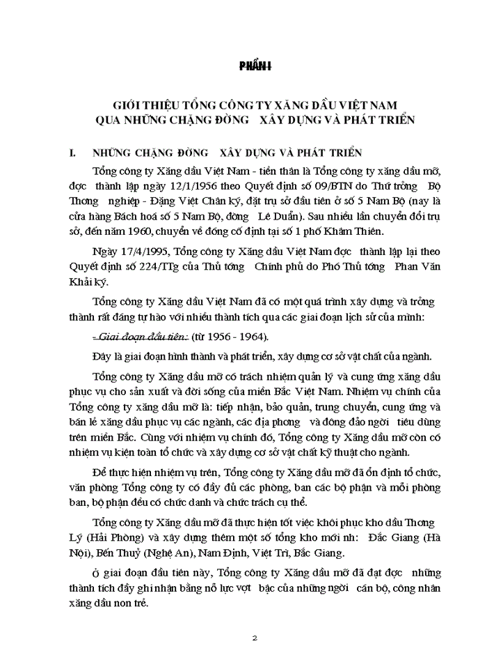 image for page quản trị kinh doanh tại Tổng công ty Xăng dầu Việt Nam