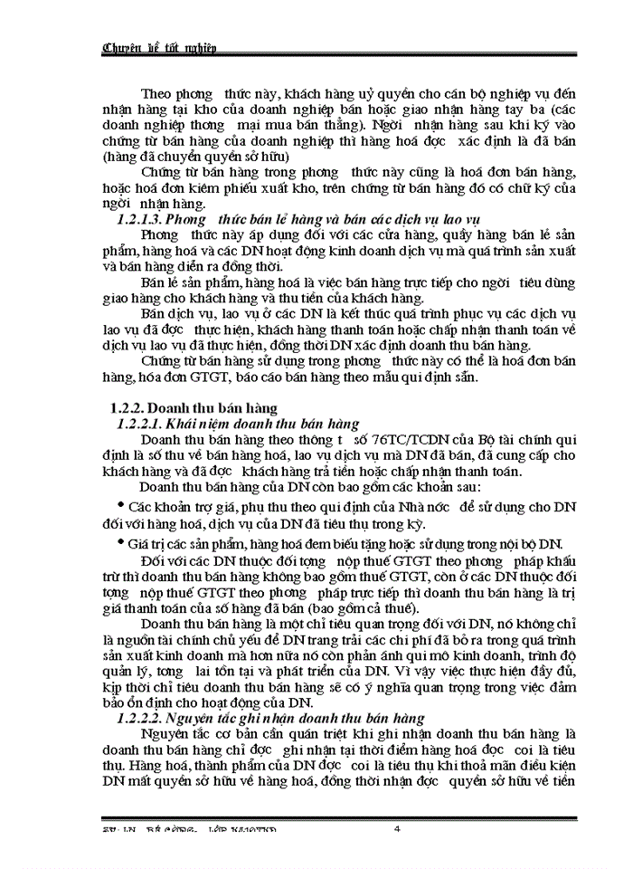 image for page Một số ý kiến đóng góp nhằm hoàn thiện công tác kế toán bán hàng và xác định kết quả bán hàng tại công ty kdns hà nội.