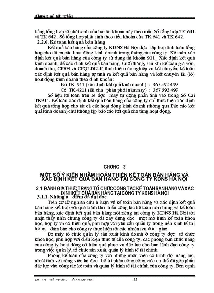 image for page Một số ý kiến đóng góp nhằm hoàn thiện công tác kế toán bán hàng và xác định kết quả bán hàng tại công ty kdns hà nội.
