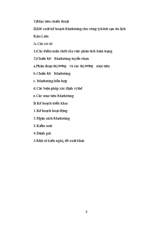 image for page Vận dụng Marketing -mix trong hoạt động kinh doanh của công ty khách sạn du lịch Kim Liên –Thực trạng và một số kiến nghị