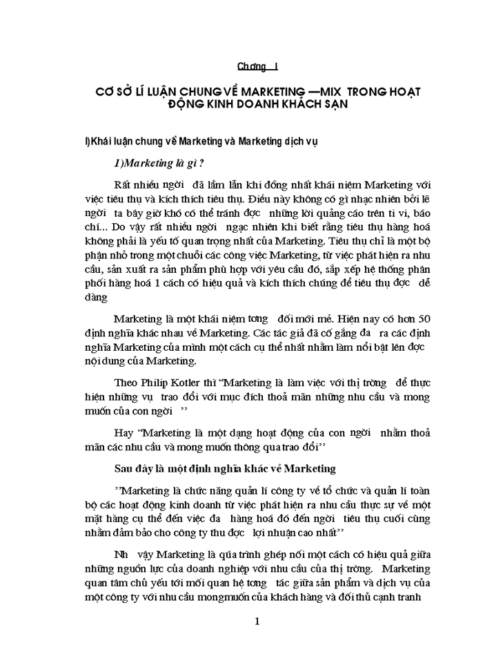 image for page Vận dụng Marketing -mix trong hoạt động kinh doanh của công ty khách sạn du lịch Kim Liên –Thực trạng và một số kiến nghị