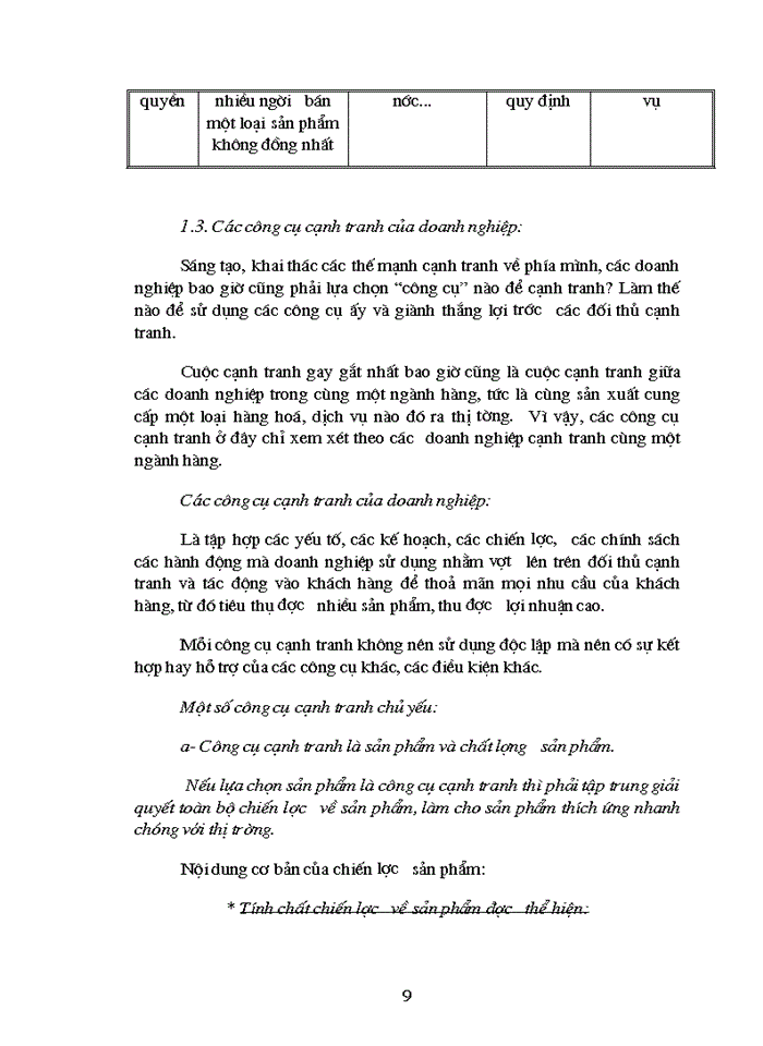 image for page Một số biện pháp về việc nâng cao khả năng cạnh tranh của Công ty BVJH