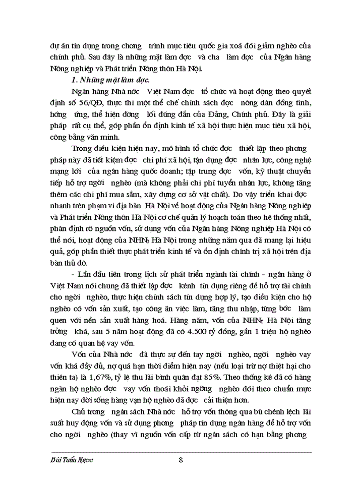 image for page Những mặt chưa làm đựoc và những tồn tại trong hoạt động của NHN0 Hà Nội .