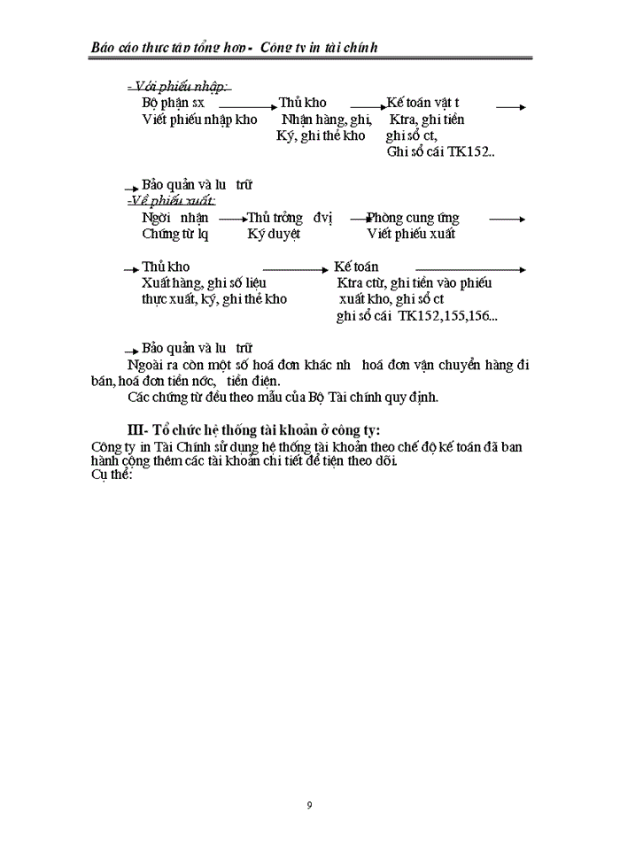 image for page Báo cáo thực tập tổng hợp -  Công ty in tài chính