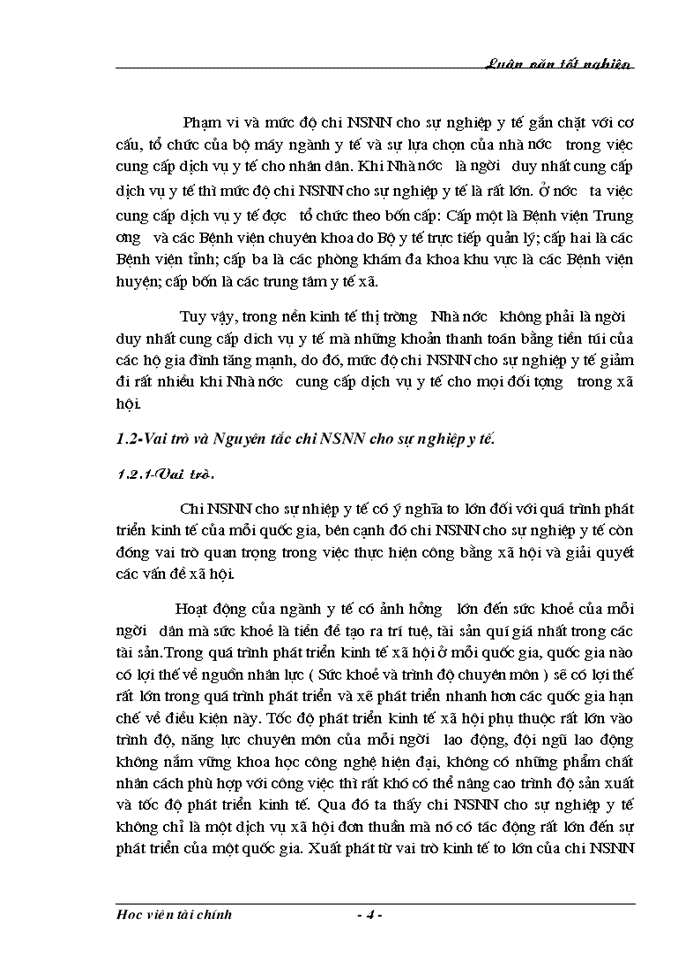 image for page Một số ý kiến nhằm nâng cao hiệu quả chi ngân sách Nhà nước cho sự nghiệp y tế trên địa bàn Tỉnh Lạng Sơn.