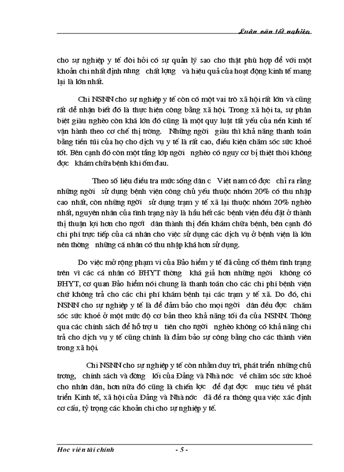 image for page Một số ý kiến nhằm nâng cao hiệu quả chi ngân sách Nhà nước cho sự nghiệp y tế trên địa bàn Tỉnh Lạng Sơn.