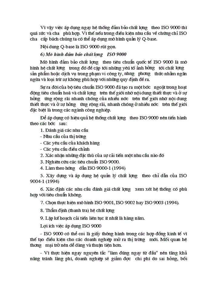 image for page Quản lý chất lượng - thực trạng và một số giải pháp nhằm áp dụng một cách hợp lý và hiệu quả hệ thống quản trị chất lượng trong các DNCN Việt Nam