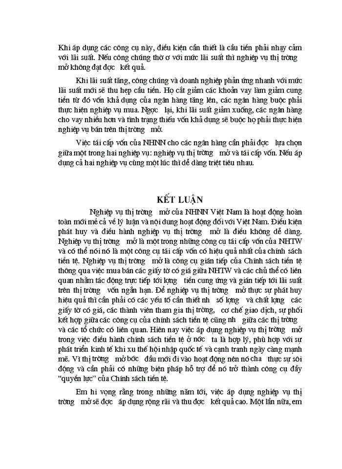 image for page Áp dụng nghiệp vụ thị trường mở trong thực hiện chính sách tiền tệ ở Việt Nam