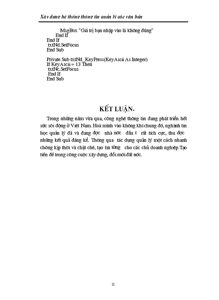 image for page Xây dựng hệ thống thông tin quản lý các văn bản