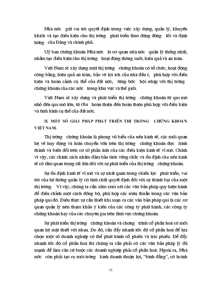 image for page Một số giải pháp phát triển thị trường chứng khoán Việt Nam.