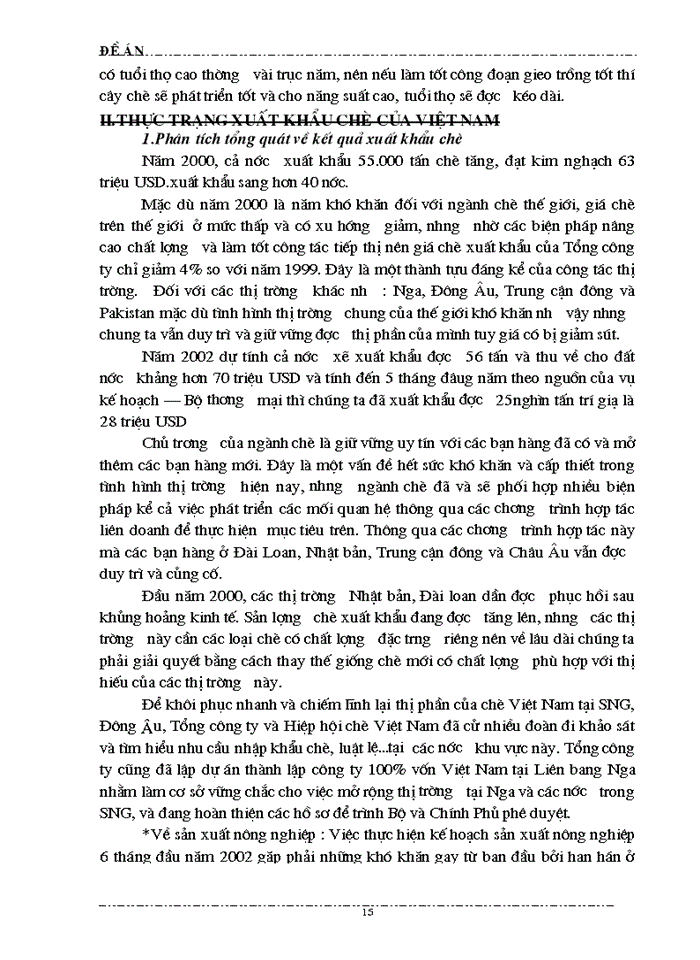 image for page Phương hướng và biện pháp thúc đẩy xuất khẩu chè của Việt Nam trong thời gian tới