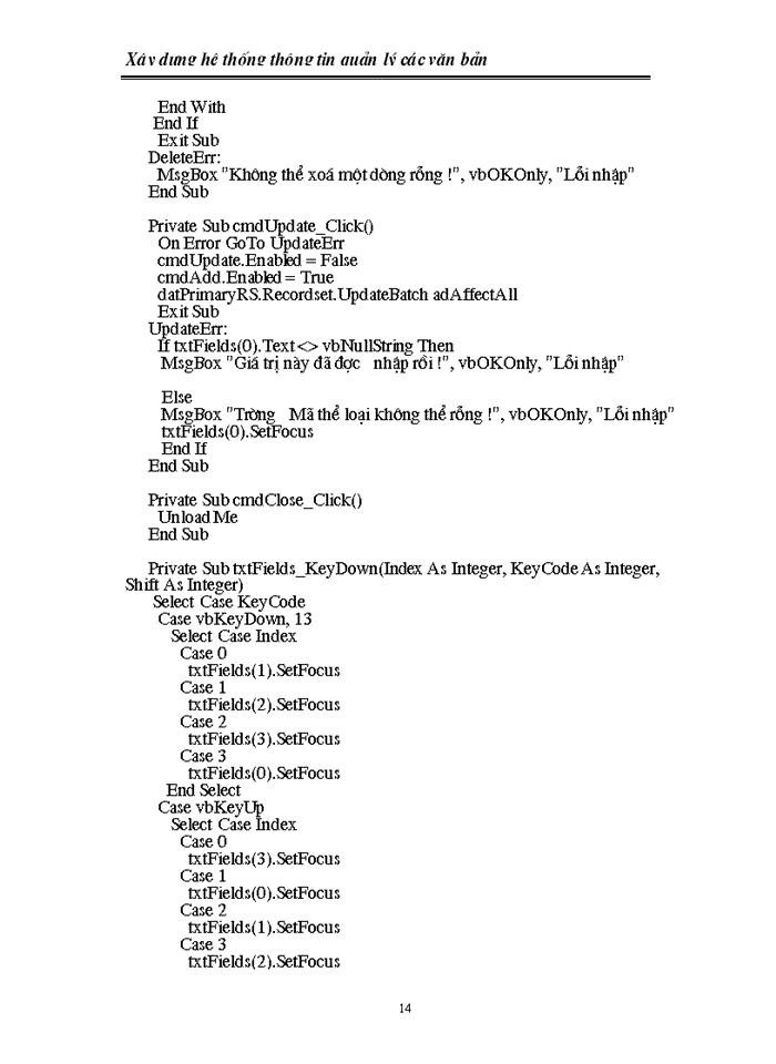 image for page Xây dựng hệ thống thông tin quản lý các văn bản đến và đi của khoa tin học kinh tế