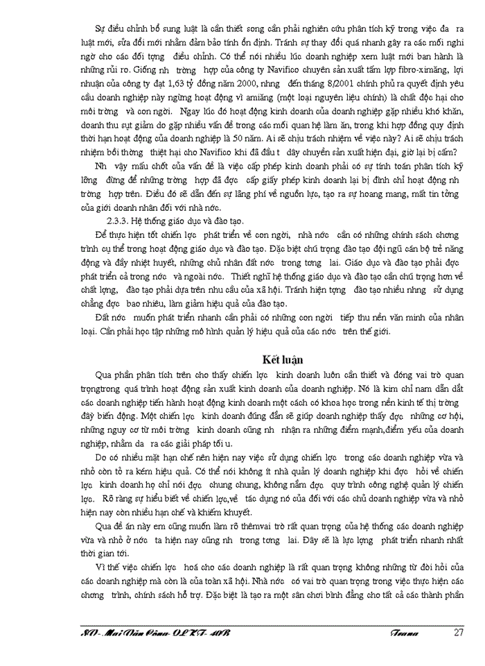 image for page Quản lý chiến lược trong các doanh nghiệp vừa và nhỏ ở Việt Nam hiện nay