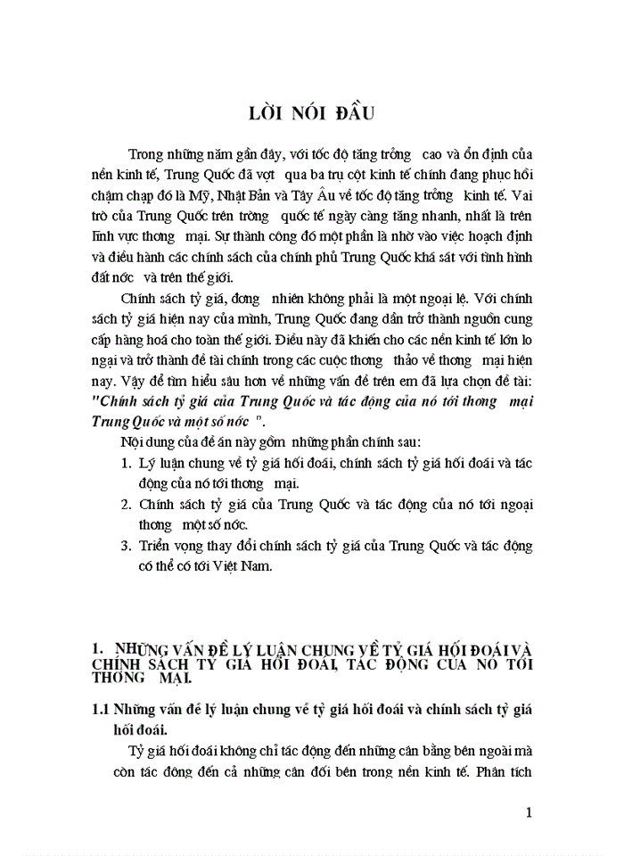 image for page Chính sách tỷ giá của Trung Quốc và tác động của nó tới thương mại Trung Quốc và một số nước