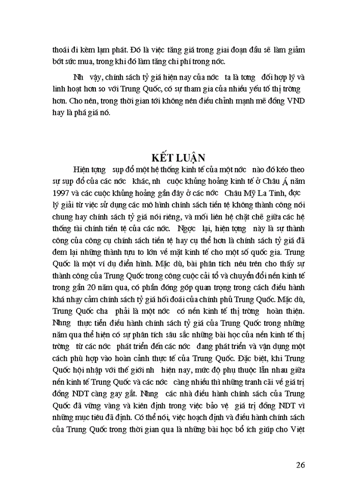 image for page Chính sách tỷ giá của Trung Quốc và tác động của nó tới thương mại Trung Quốc và một số nước