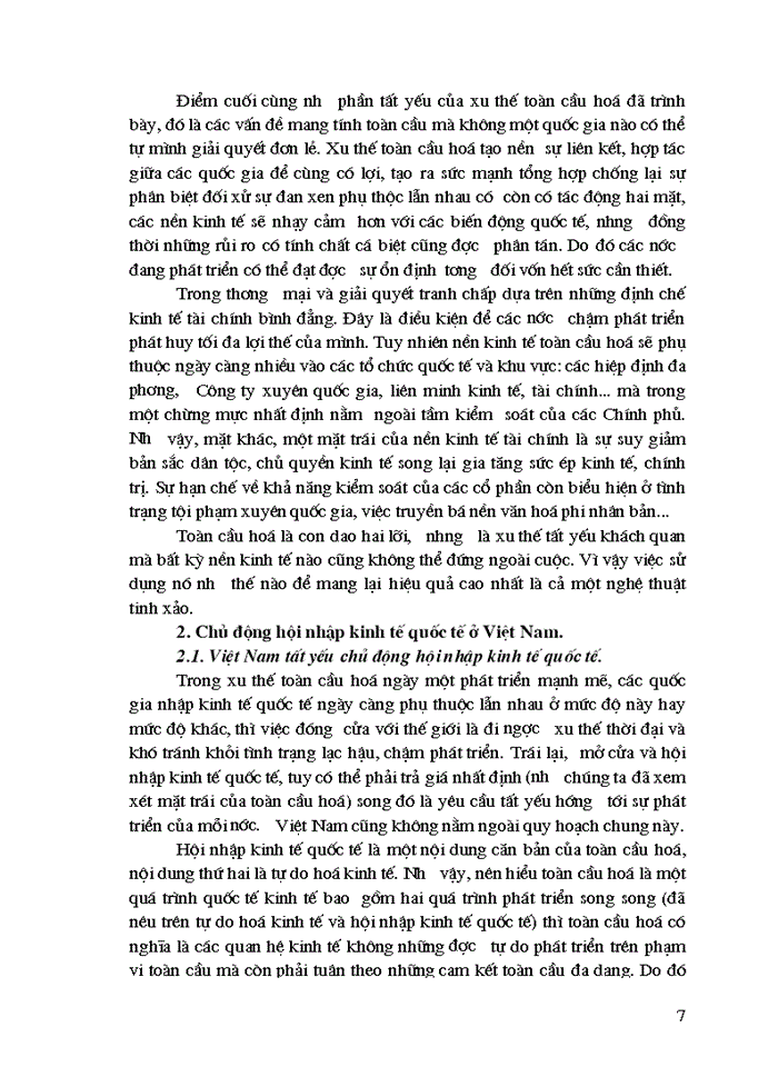 image for page Chủ động hội nhập kinh tế quốc tế ở việt nam