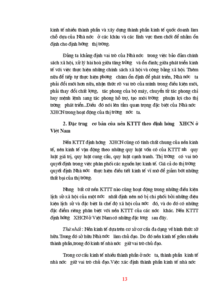image for page Vai trò kinh tế của Nhà nước trong nền kinh tế thị trường định hướng XHCN ở nước ta hiện nay