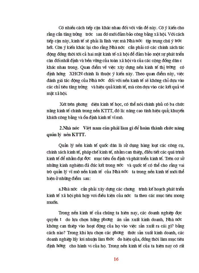 image for page Vai trò kinh tế của Nhà nước trong nền kinh tế thị trường định hướng XHCN ở nước ta hiện nay